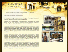 Tablet Screenshot of canterastonedesign.com